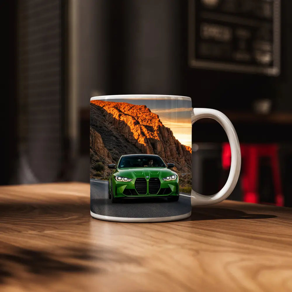 BMW M3 Green Canyon Desert Road Drive – Mugs