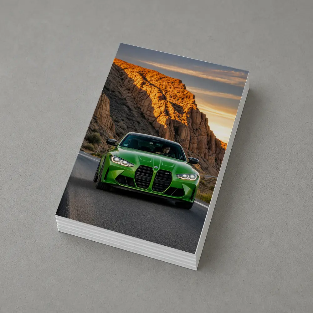 BMW M3 Green Canyon Desert Road Drive – Postcards