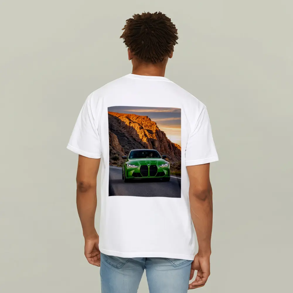 BMW M3 Green Canyon Desert Road Drive – T-Shirts