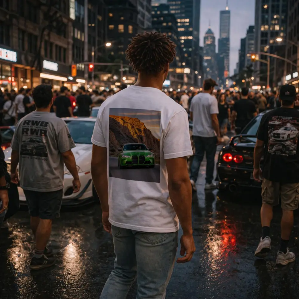 BMW M3 Green Canyon Desert Road Drive – T-Shirts