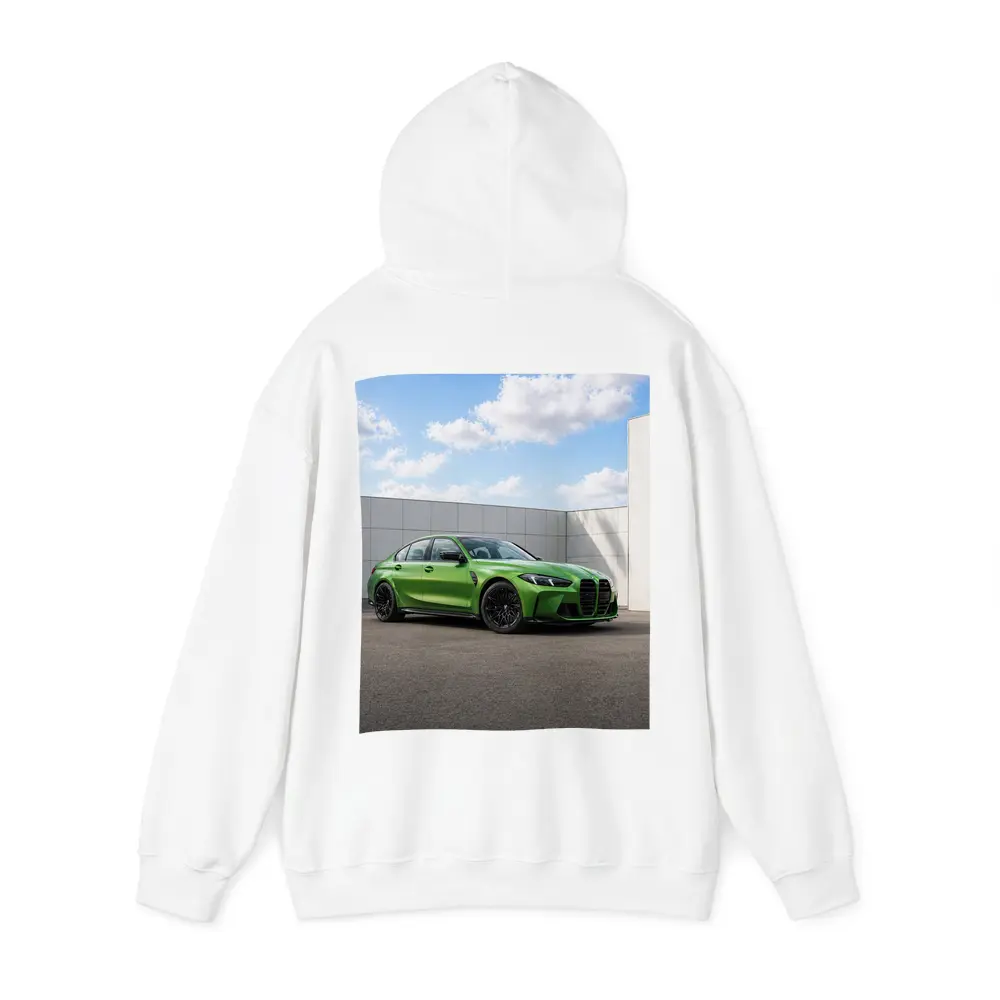 BMW M3 Green Sedan Urban Wall Background – Hoodies