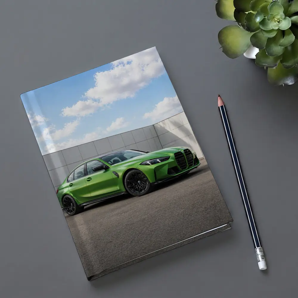 BMW M3 Green Sedan Urban Wall Background – Notebooks
