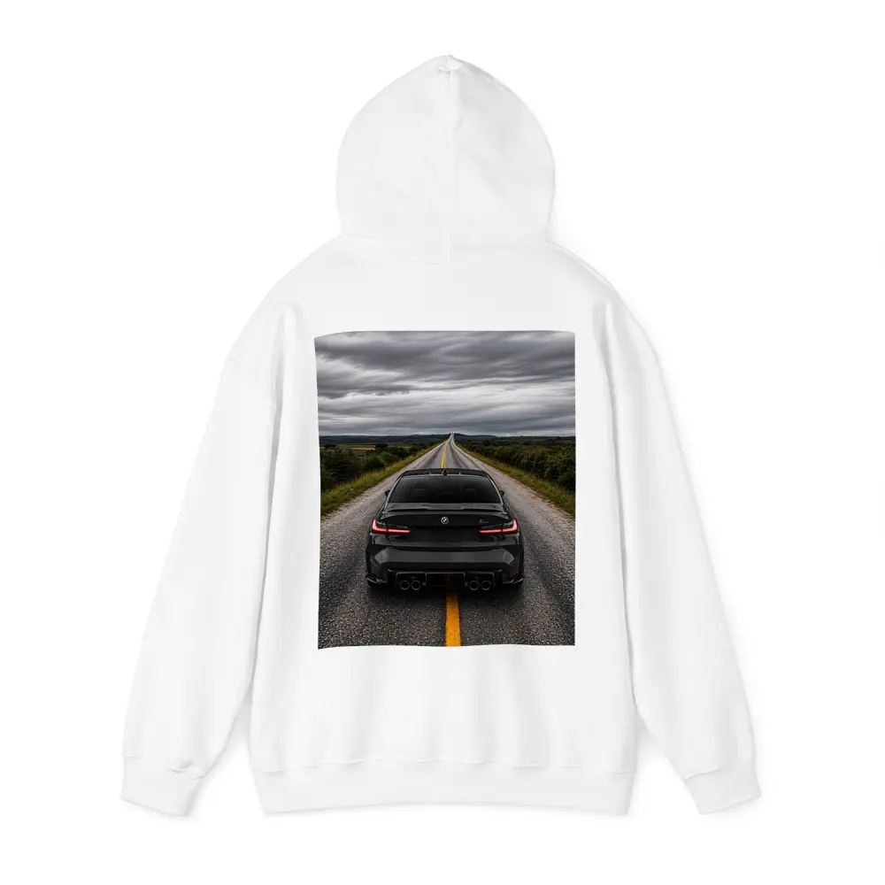 BMW M3 Black Rear Open Road – Hoodies