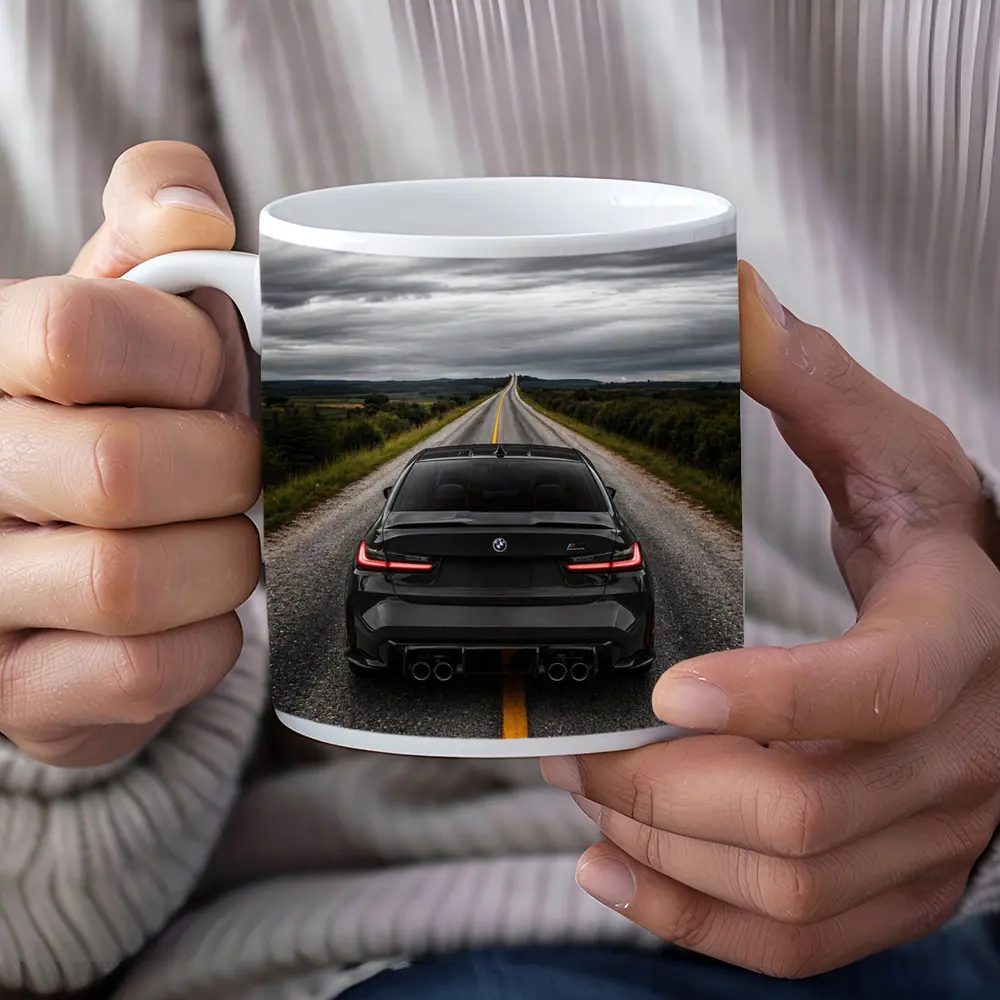 BMW M3 Black Rear Open Road – Mugs