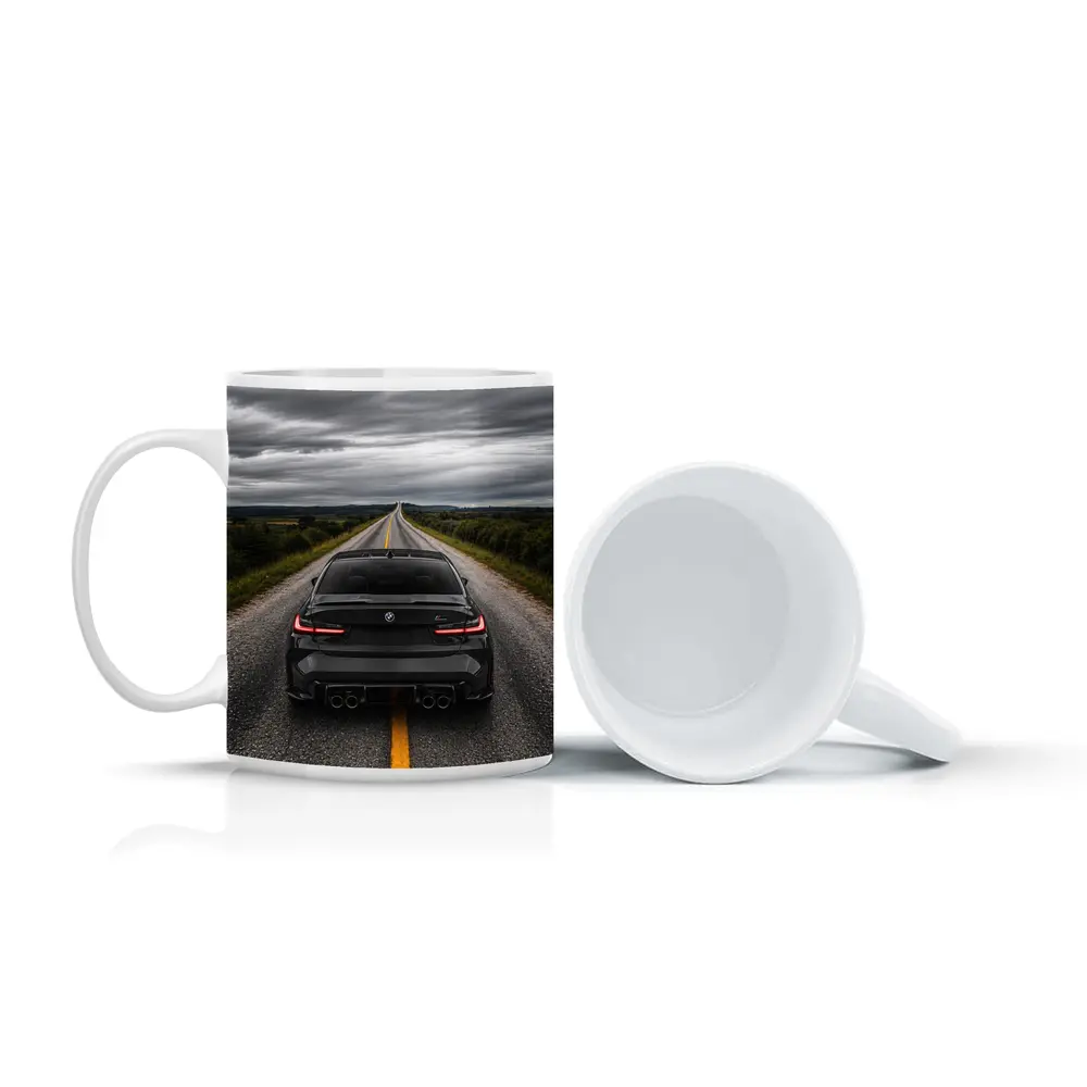 BMW M3 Black Rear Open Road – Mugs
