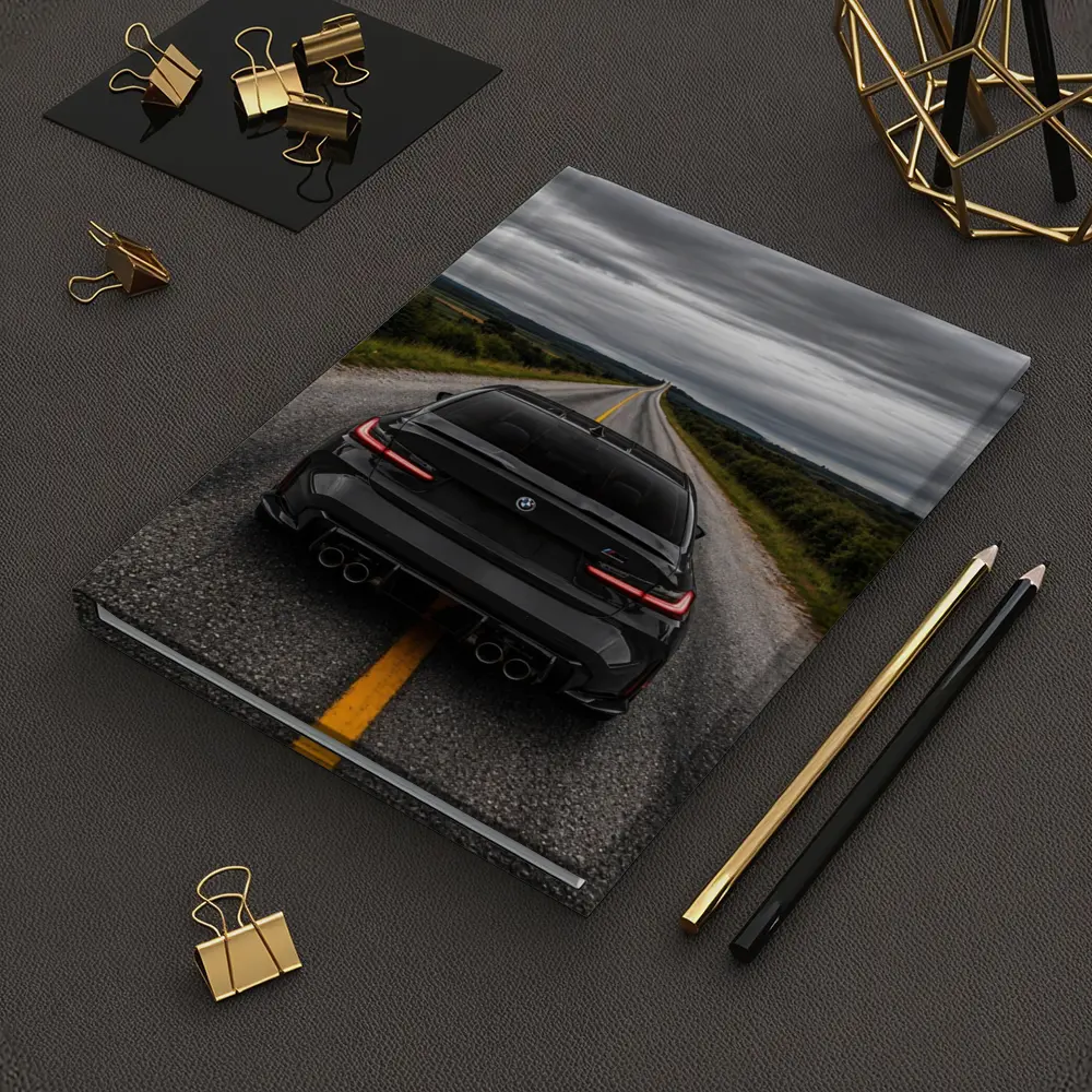 BMW M3 Black Rear Open Road – Notebooks