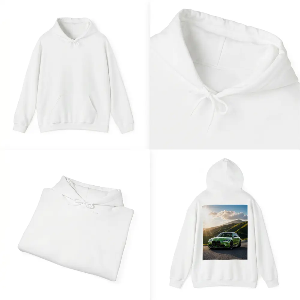 BMW M3 Green Sedan Mountain Sunset – Hoodies