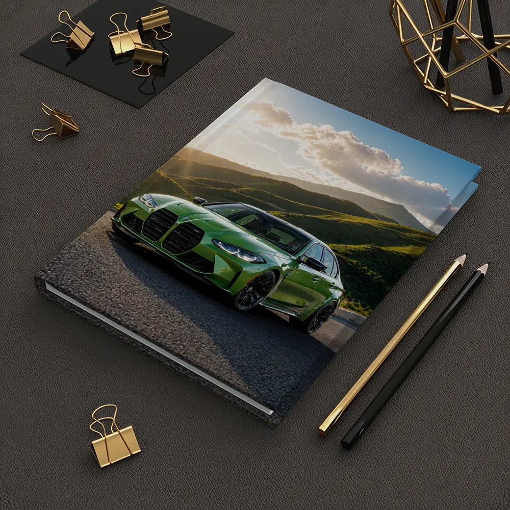 BMW M3 Green Sedan Mountain Sunset – Notebooks