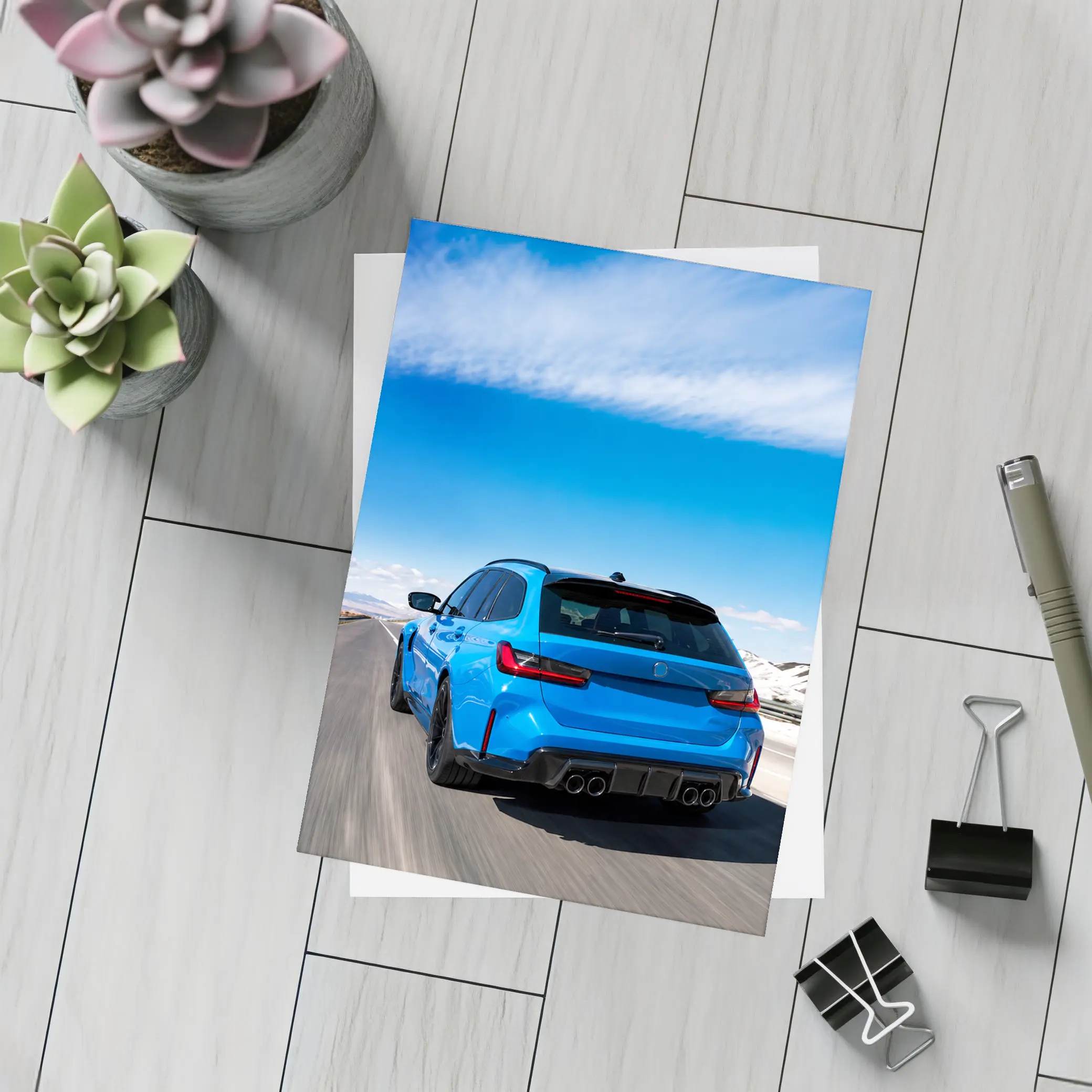 BMW M3 Touring Blue Mountain Highway Drive – Postcards