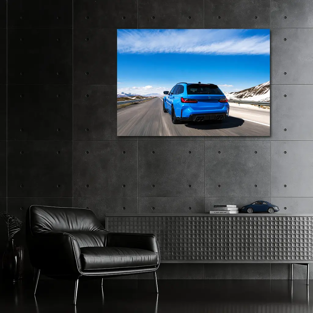 BMW M3 Touring Blue Mountain Highway Drive – Wall Art