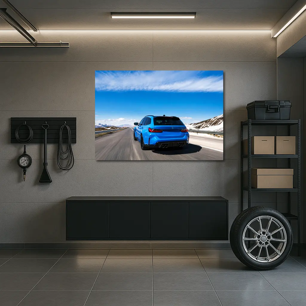 BMW M3 Touring Blue Mountain Highway Drive – Wall Art