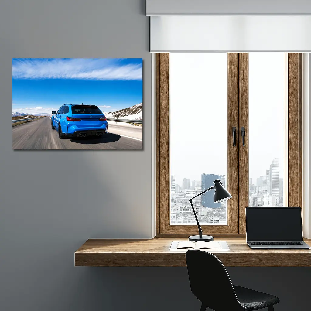 BMW M3 Touring Blue Mountain Highway Drive – Wall Art