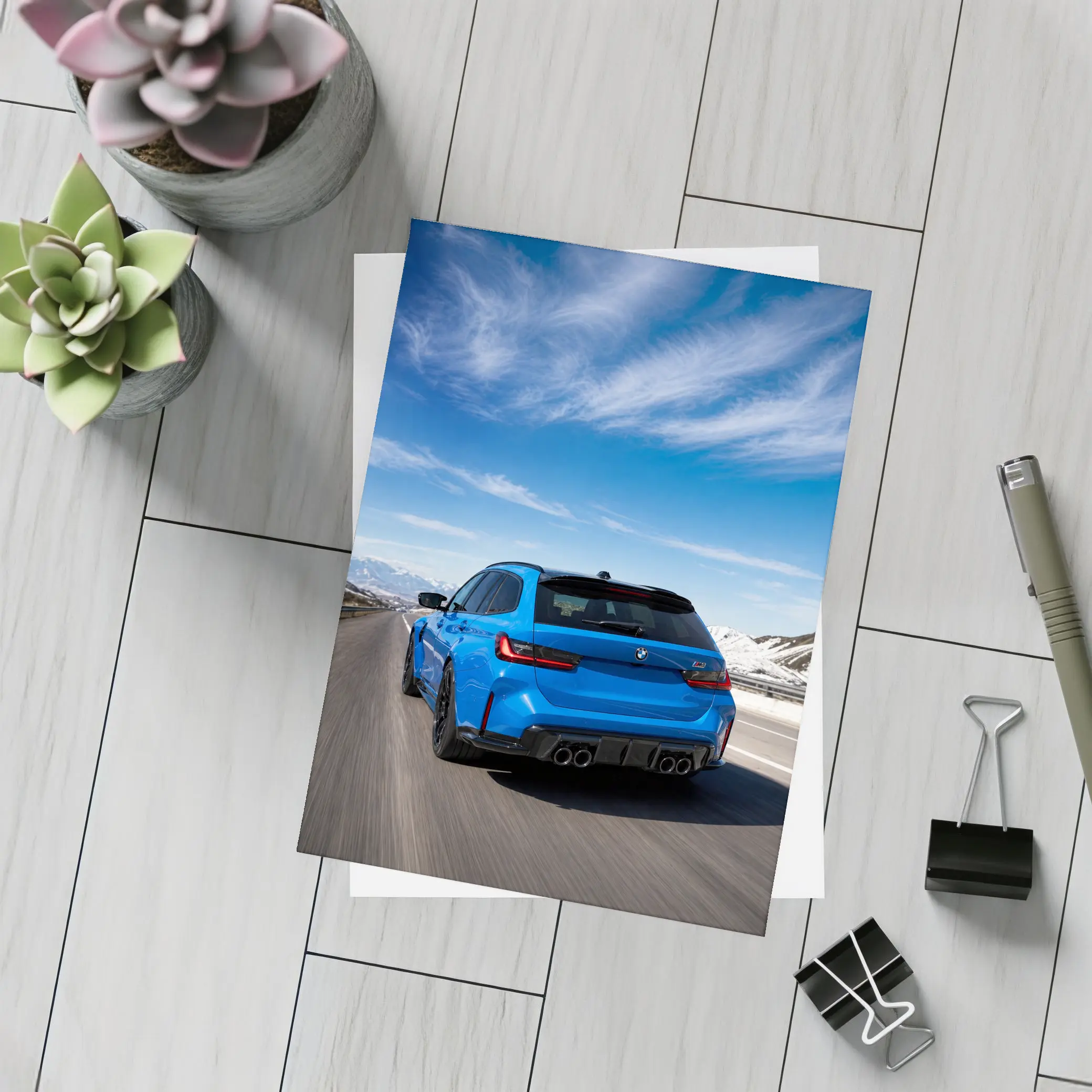 BMW M3 Touring Blue Mountain Highway Drive – Postcards
