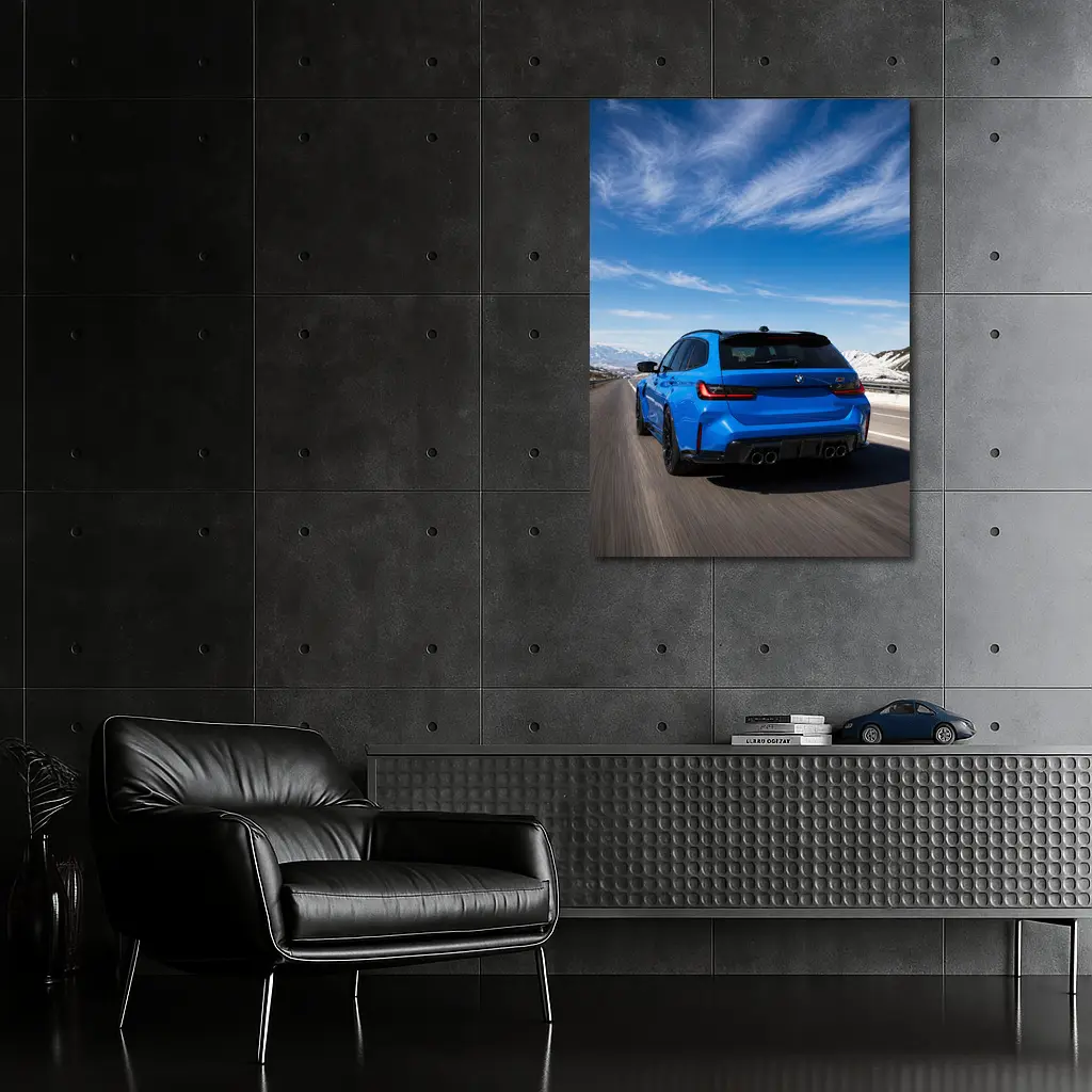 BMW M3 Touring Blue Mountain Highway Drive – Wall Art