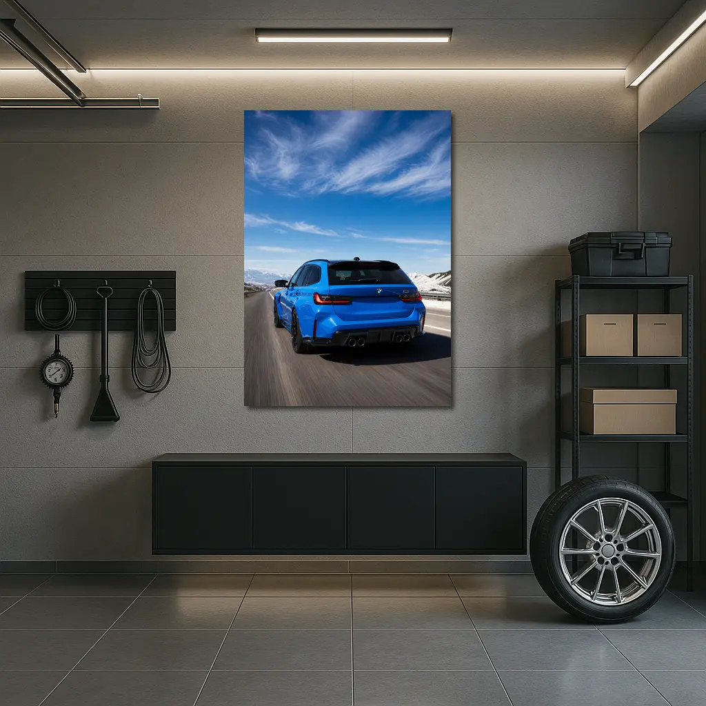 BMW M3 Touring Blue Mountain Highway Drive – Wall Art