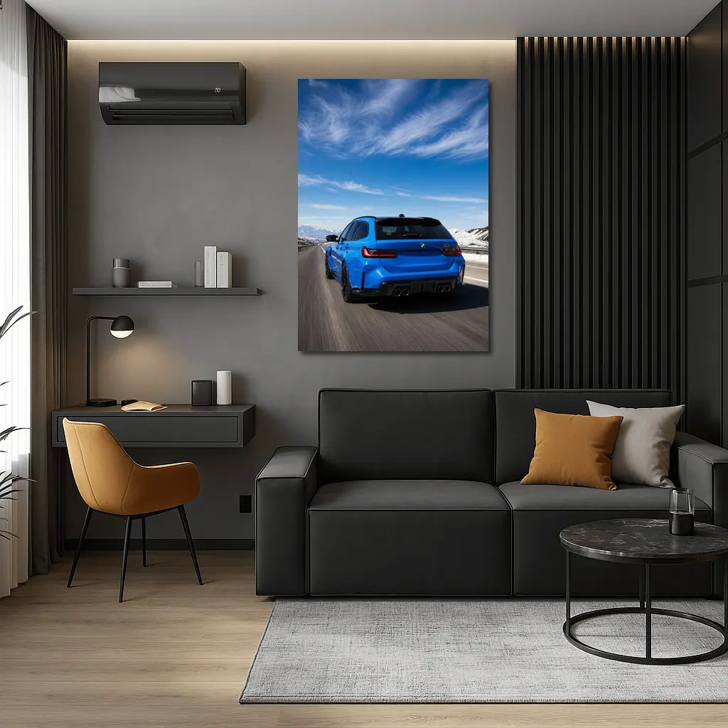 BMW M3 Touring Blue Mountain Highway Drive – Wall Art
