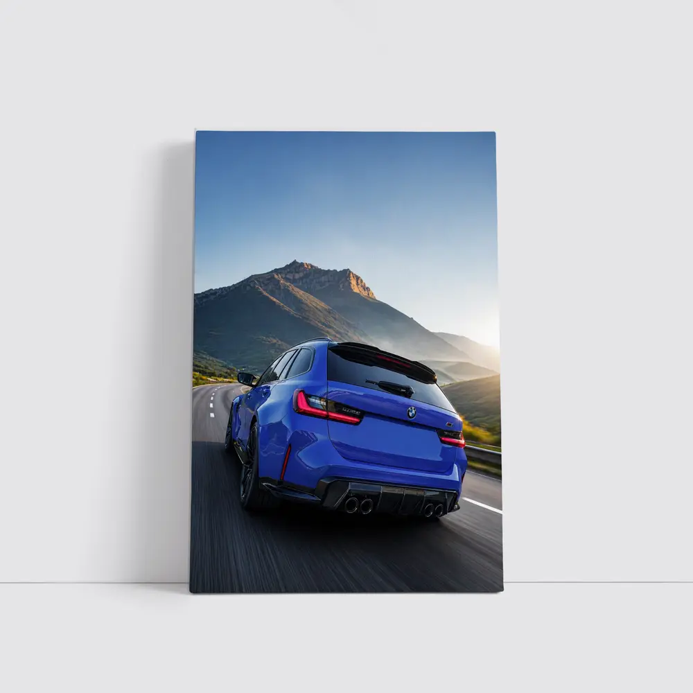 BMW M3 Touring Blue Mountain Road Drive – Wall Art