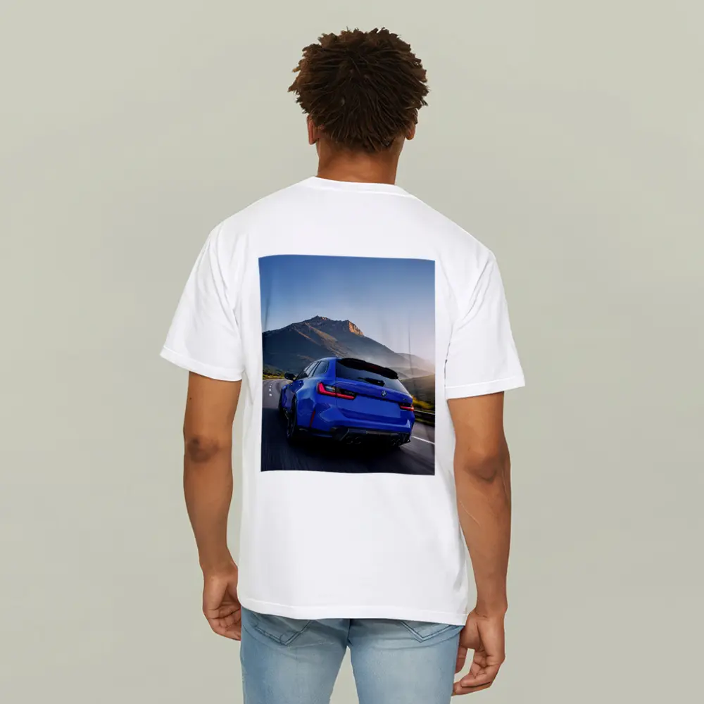 BMW M3 Touring Blue Mountain Road Drive – T-Shirts