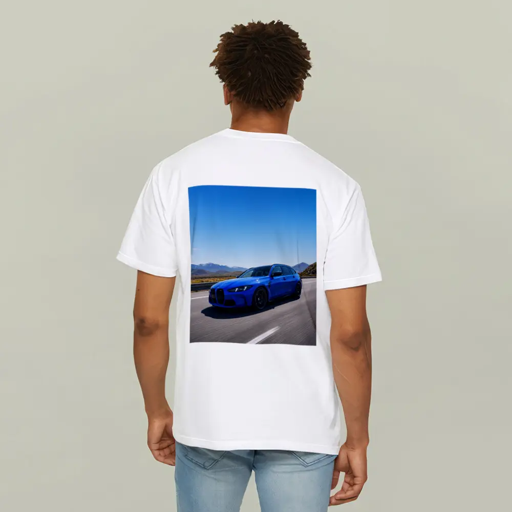 BMW M3 Touring Blue Highway Mountain Drive – T-Shirts