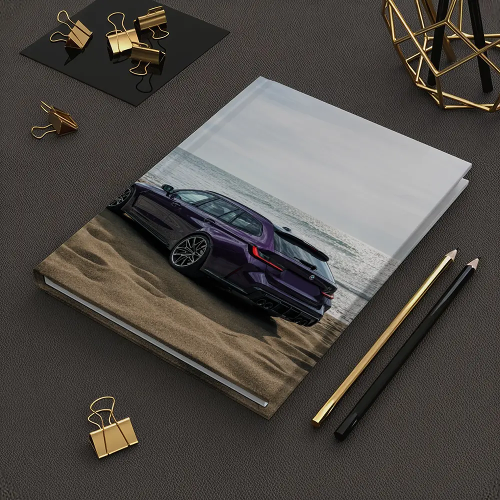 BMW M3 Touring Purple Beach Coastal View – Notebooks
