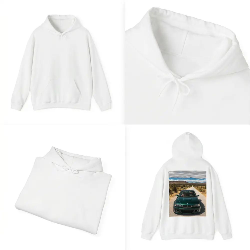 BMW M3 E46 Green Desert Road Drive – Hoodies