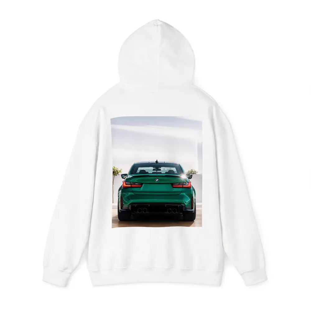 BMW M3 Green Rear View Showroom – Hoodies