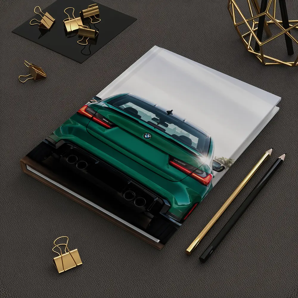 BMW M3 Green Rear View Showroom – Notebooks
