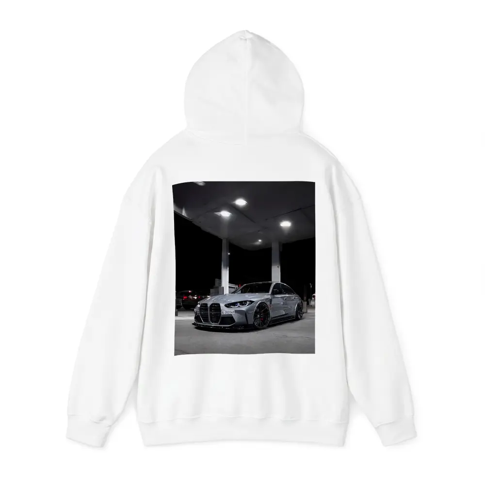 BMW M3 Gray Night Gas Station Street – Hoodies
