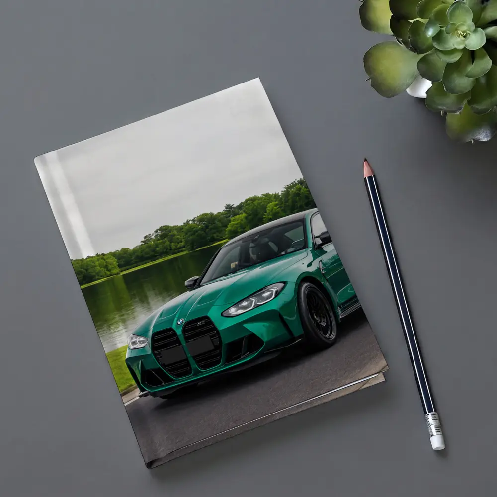 BMW M3 Green Sedan by Calm Lake – Notebooks