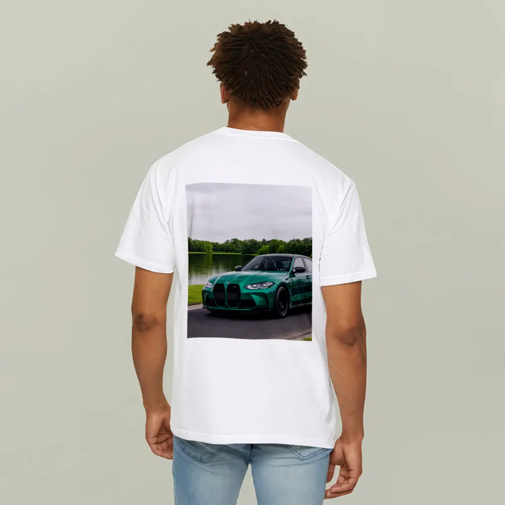 BMW M3 Green Sedan by Calm Lake – T-Shirts