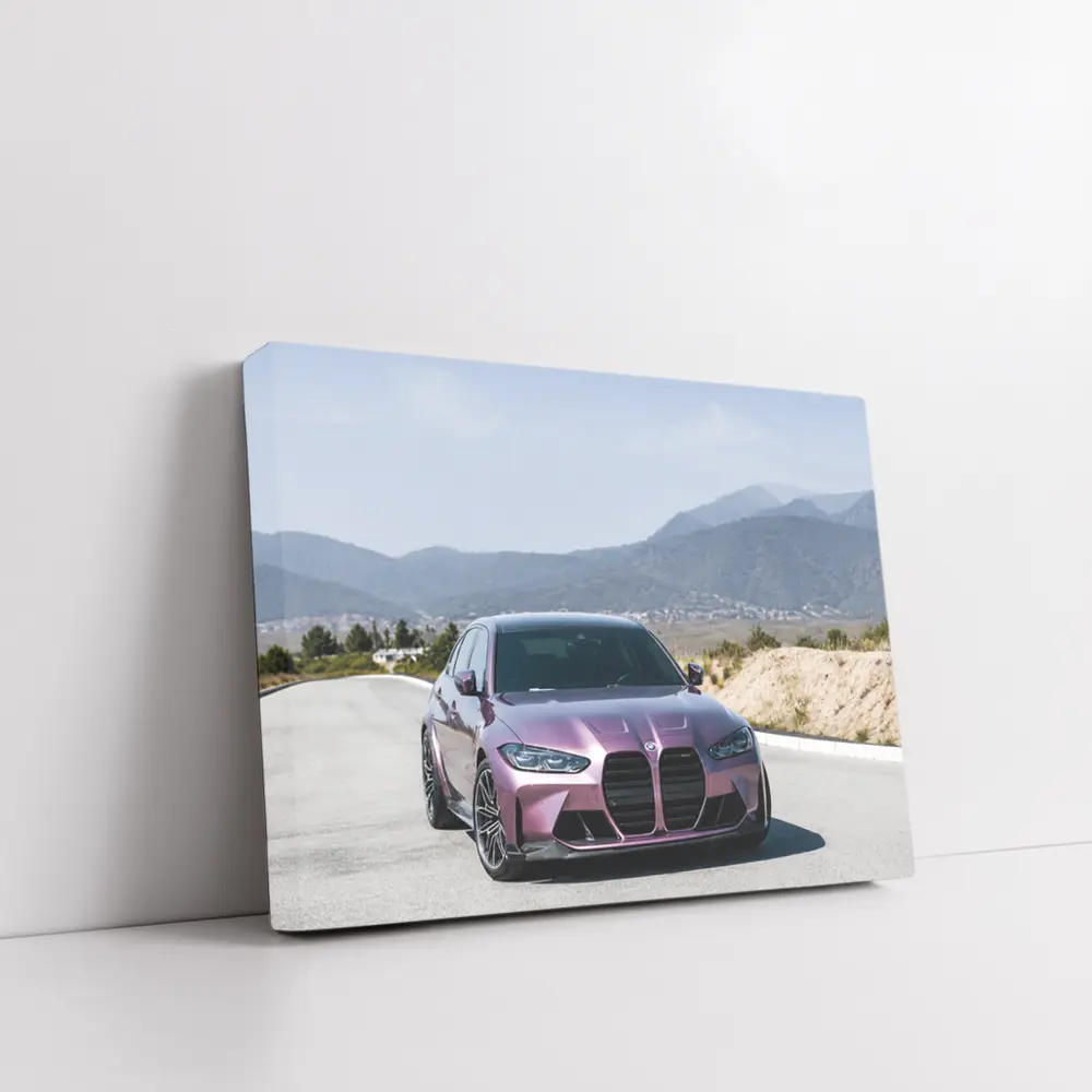 BMW M3 Purple Mountain Road Scenic Drive – Wall Art