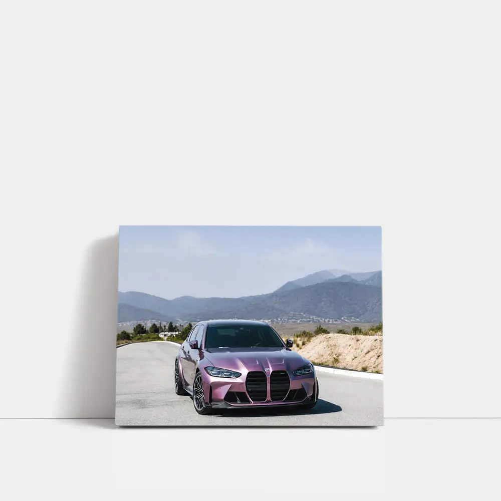 BMW M3 Purple Mountain Road Scenic Drive – Wall Art