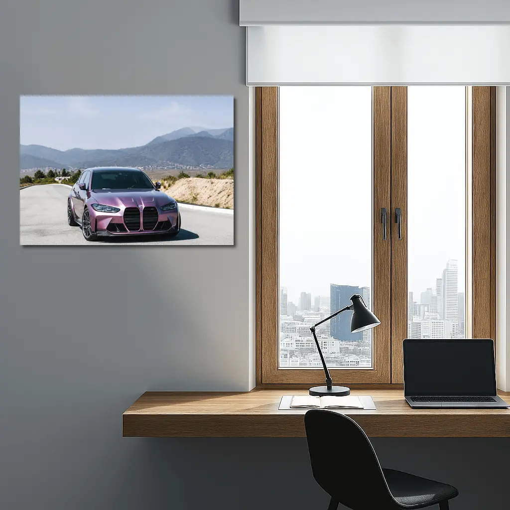 BMW M3 Purple Mountain Road Scenic Drive – Wall Art