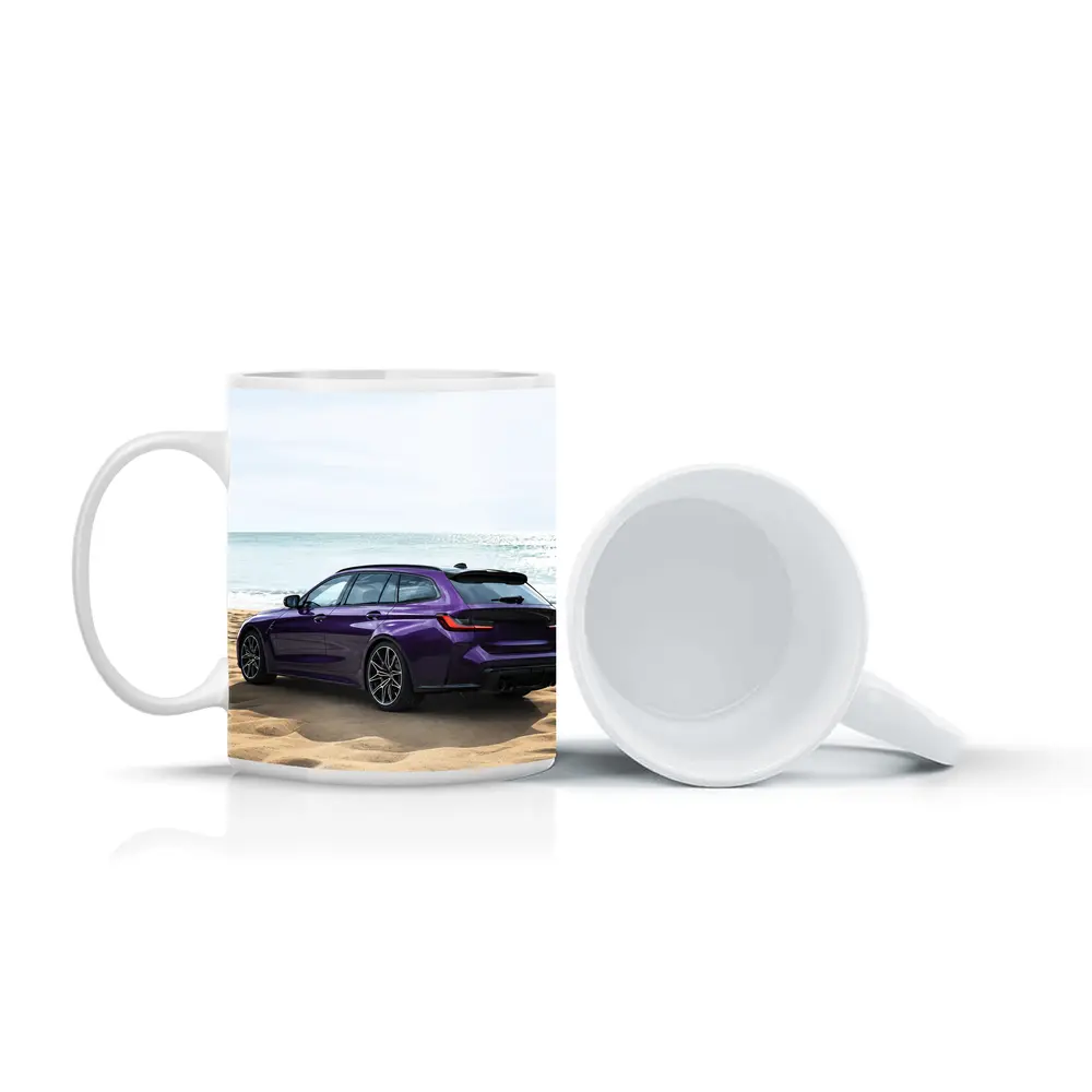 BMW M3 Touring Wagon Purple Beach Shore – Mugs