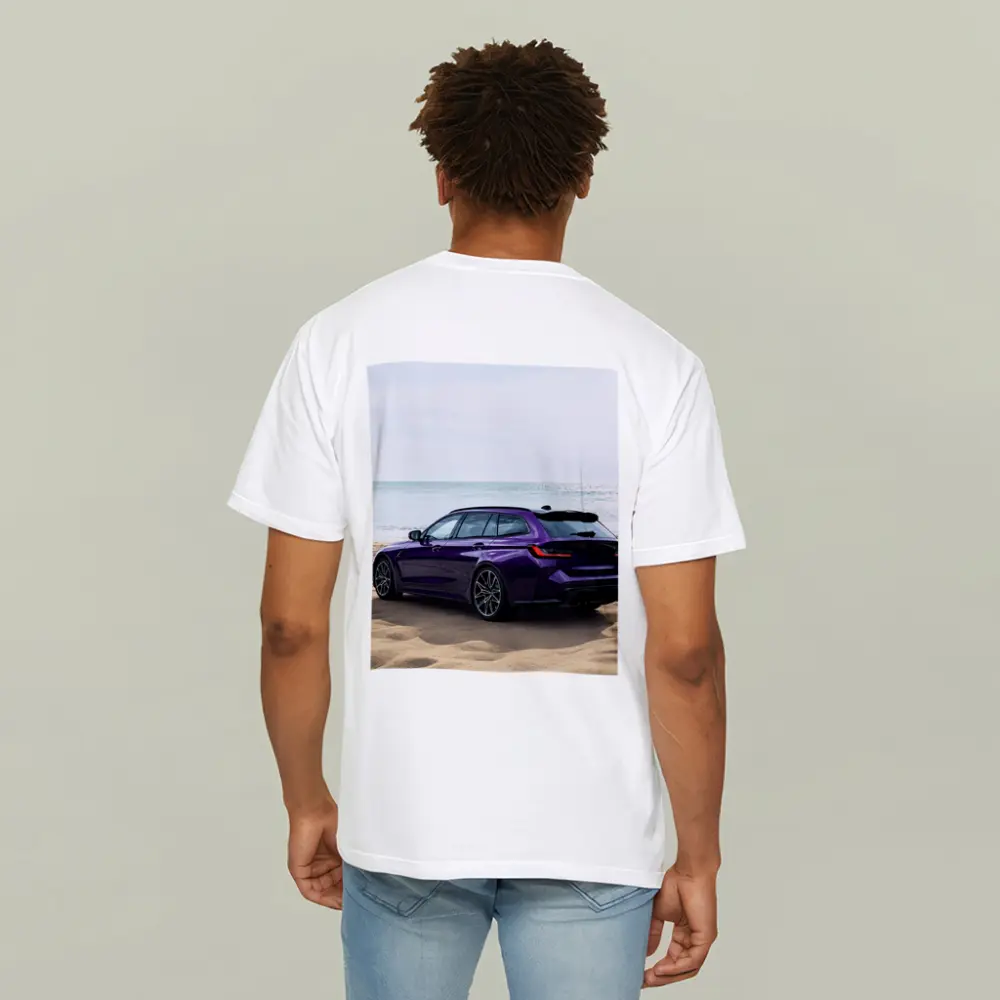 BMW M3 Touring Wagon Purple Beach Shore – T-Shirts