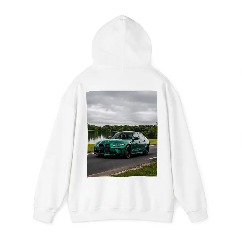 BMW M3 Sedan Green Lakeside Road Drive – Hoodies