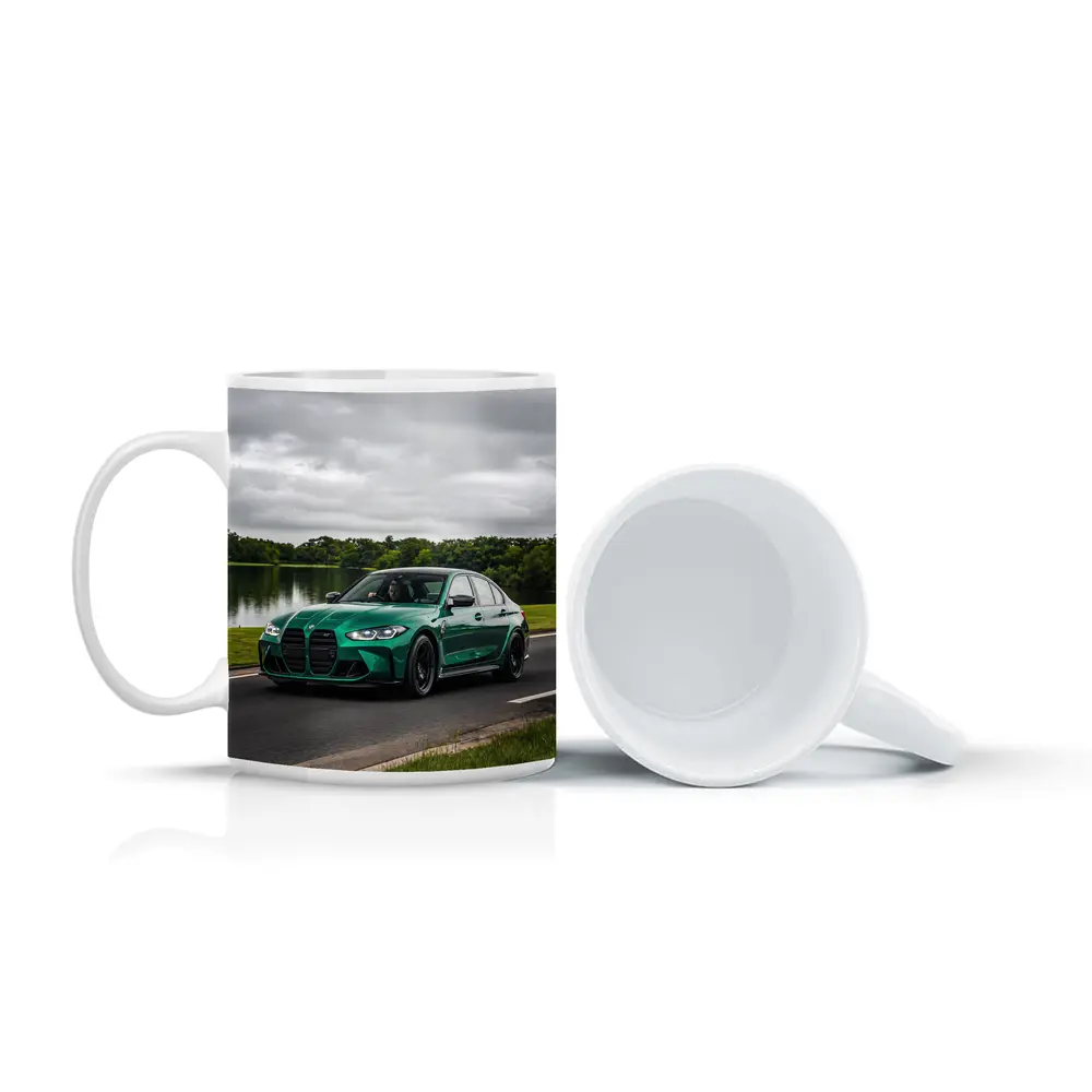 BMW M3 Sedan Green Lakeside Road Drive – Mugs