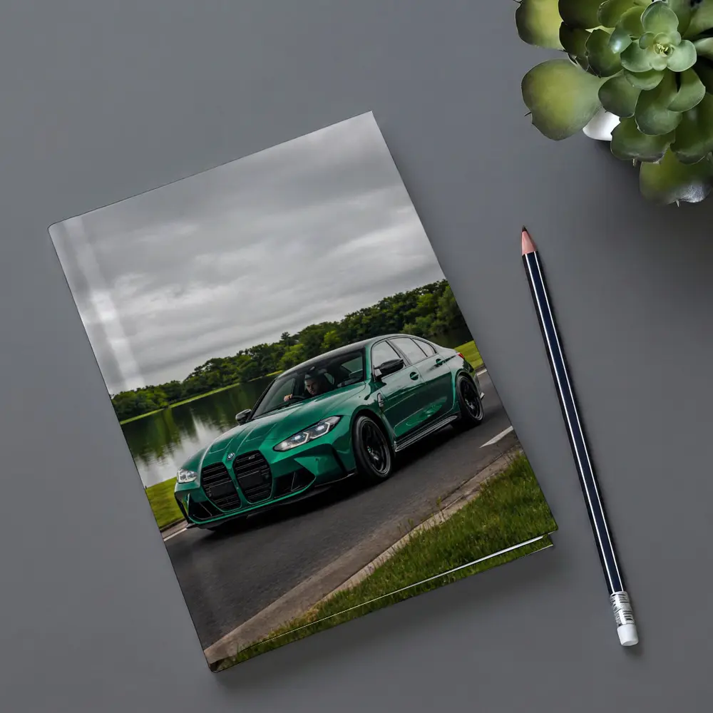 BMW M3 Sedan Green Lakeside Road Drive – Notebooks