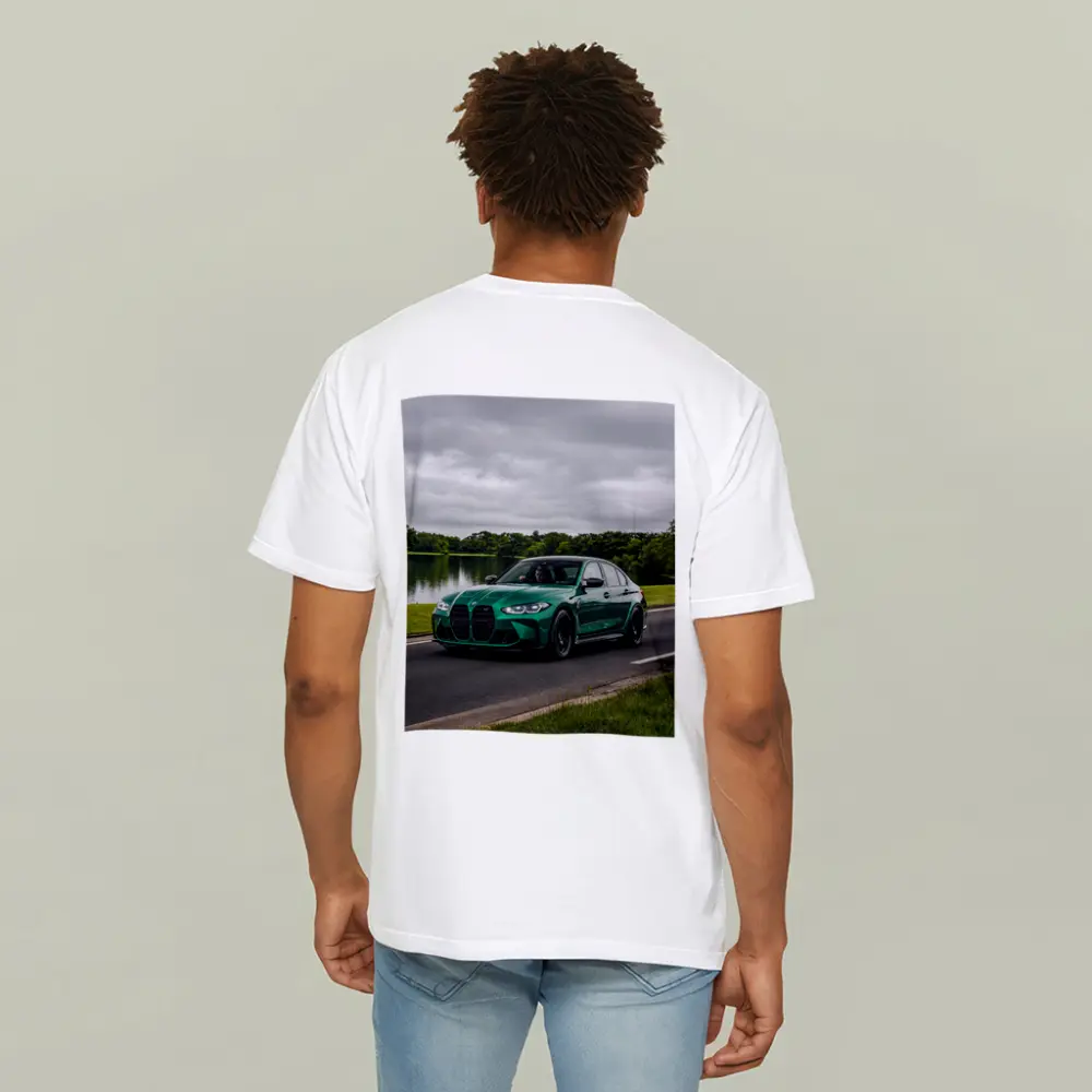 BMW M3 Sedan Green Lakeside Road Drive – T-Shirts