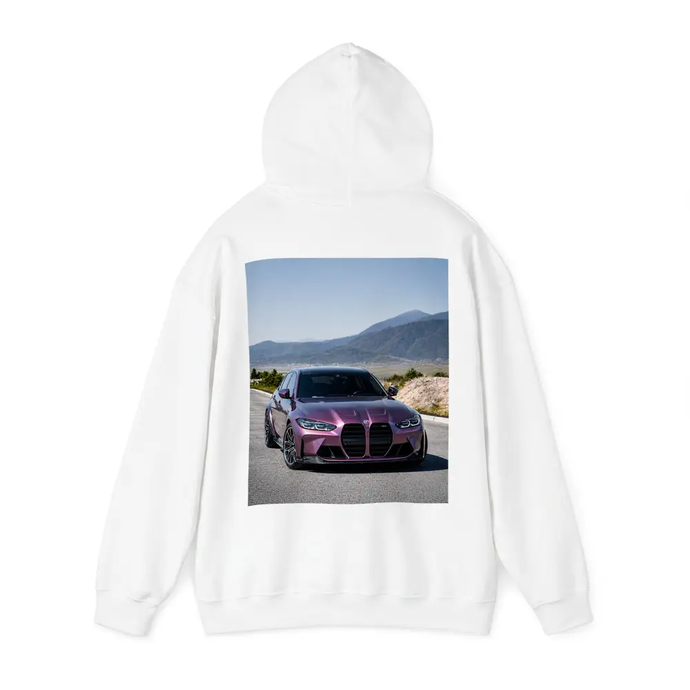 BMW M3 Purple Metallic Mountain Road Shot – Hoodies