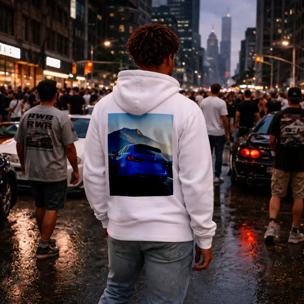 BMW M3 Touring Blue Mountain Road Drive – Hoodies