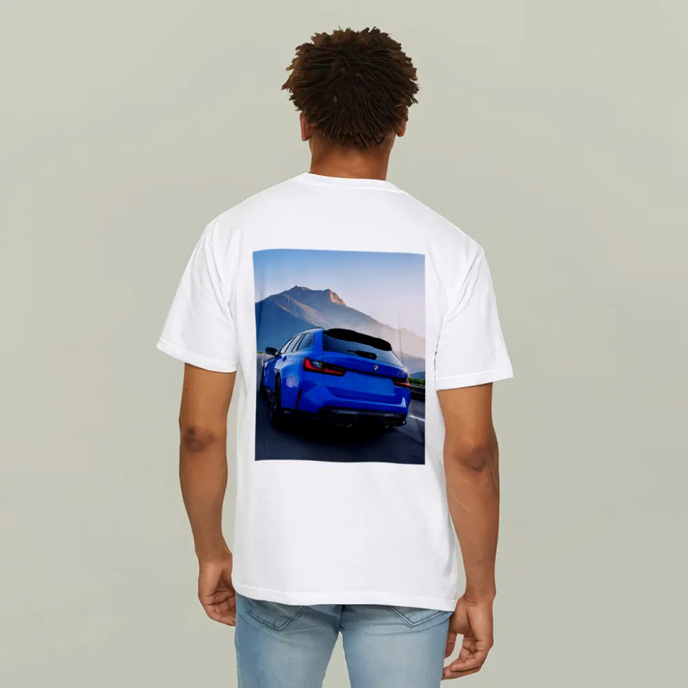 BMW M3 Touring Blue Mountain Road Drive – T-Shirts