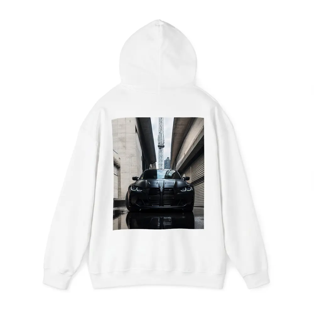 BMW M3 Black Front Urban Street Setting – Hoodies