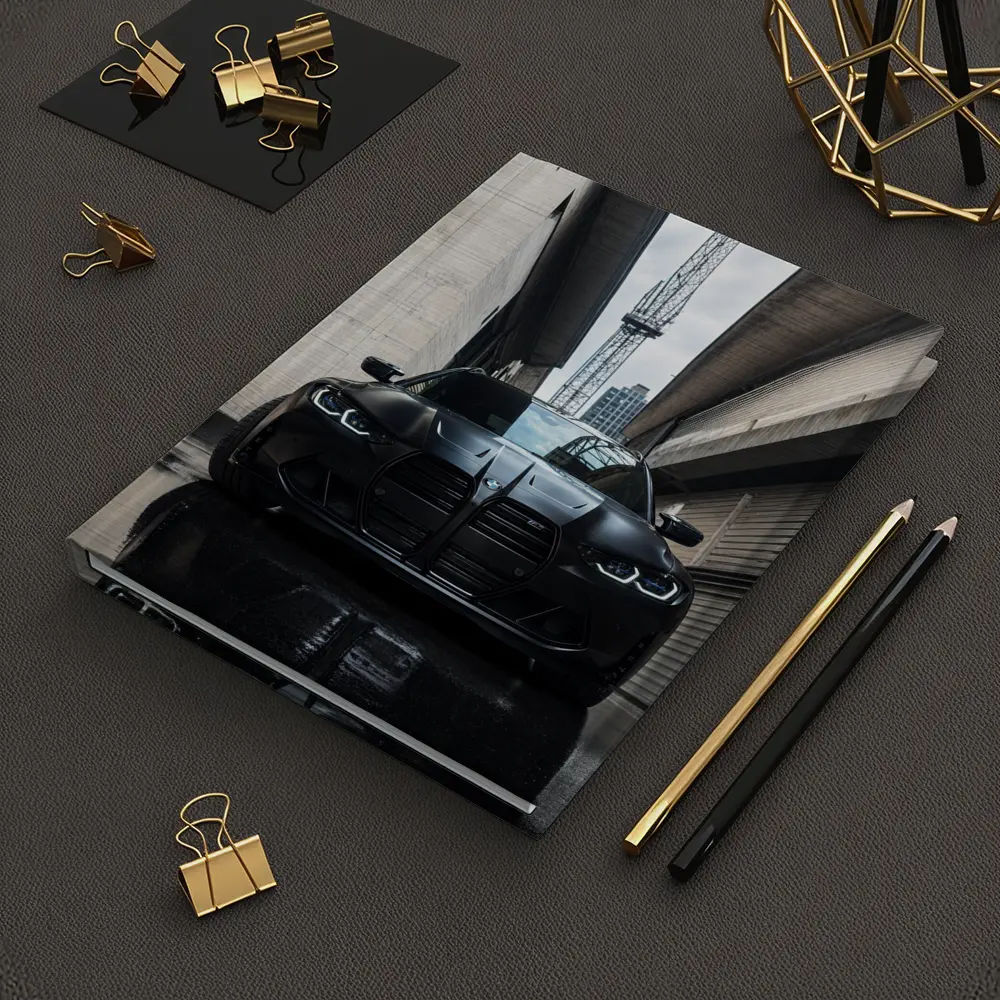 BMW M3 Black Front Urban Street Setting – Notebooks