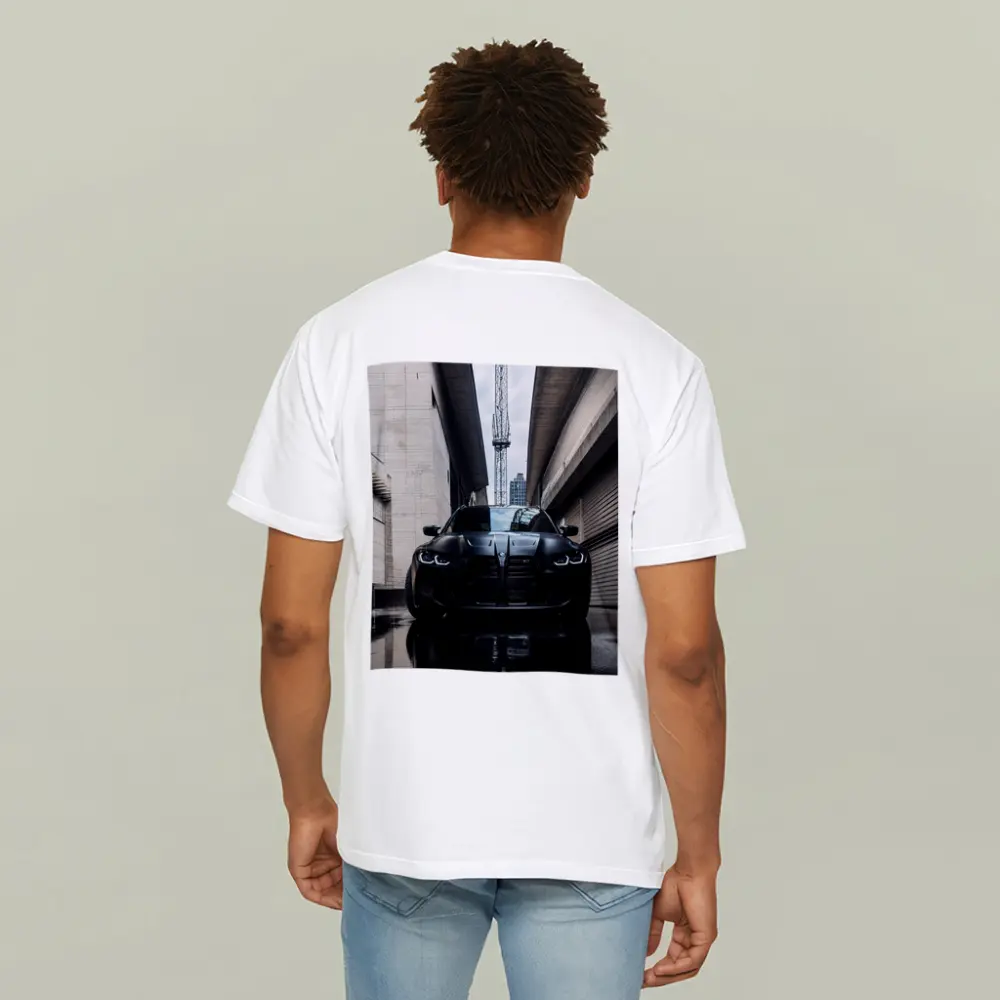 BMW M3 Black Front Urban Street Setting – T-Shirts