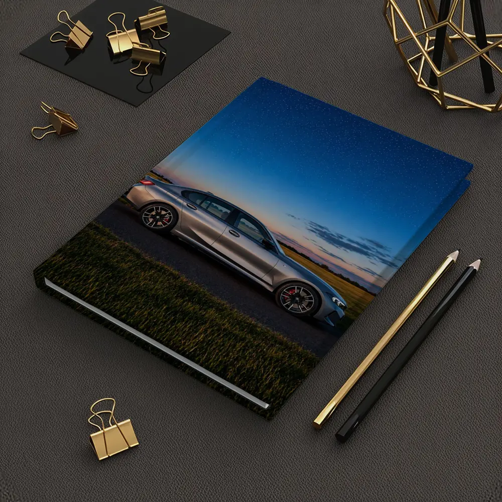 BMW M340i Gray Sedan Starry Night – Notebooks