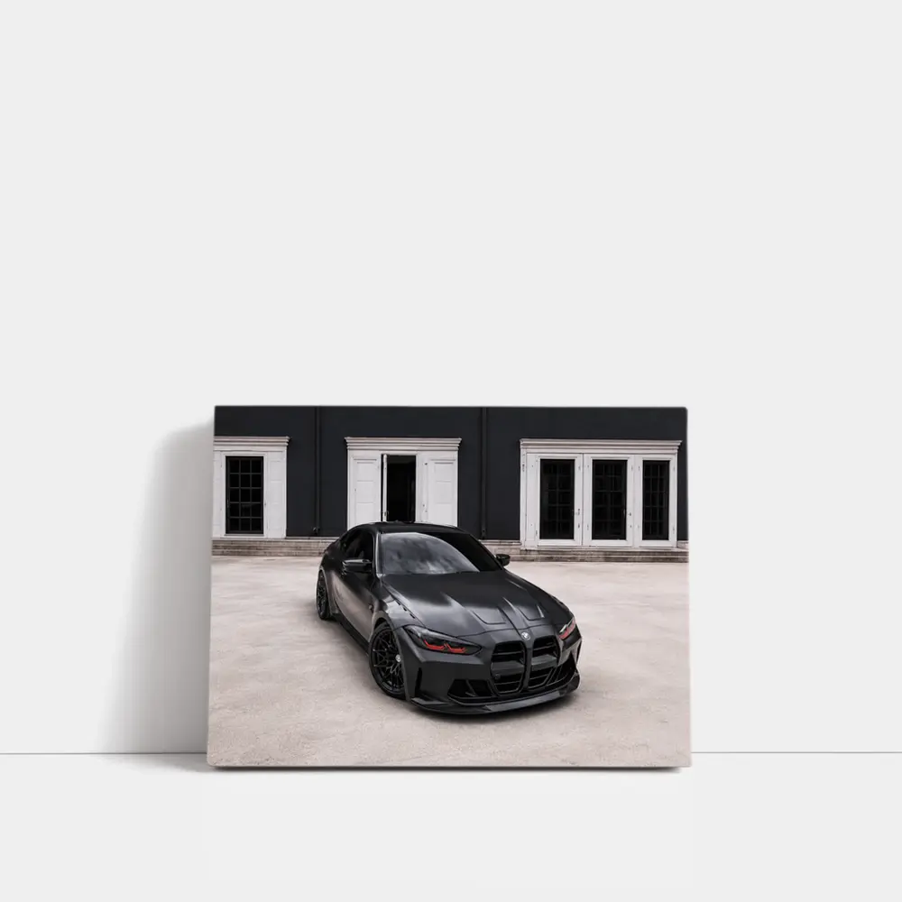 BMW M3 Black Devil Matte Dark Street – Wall Art