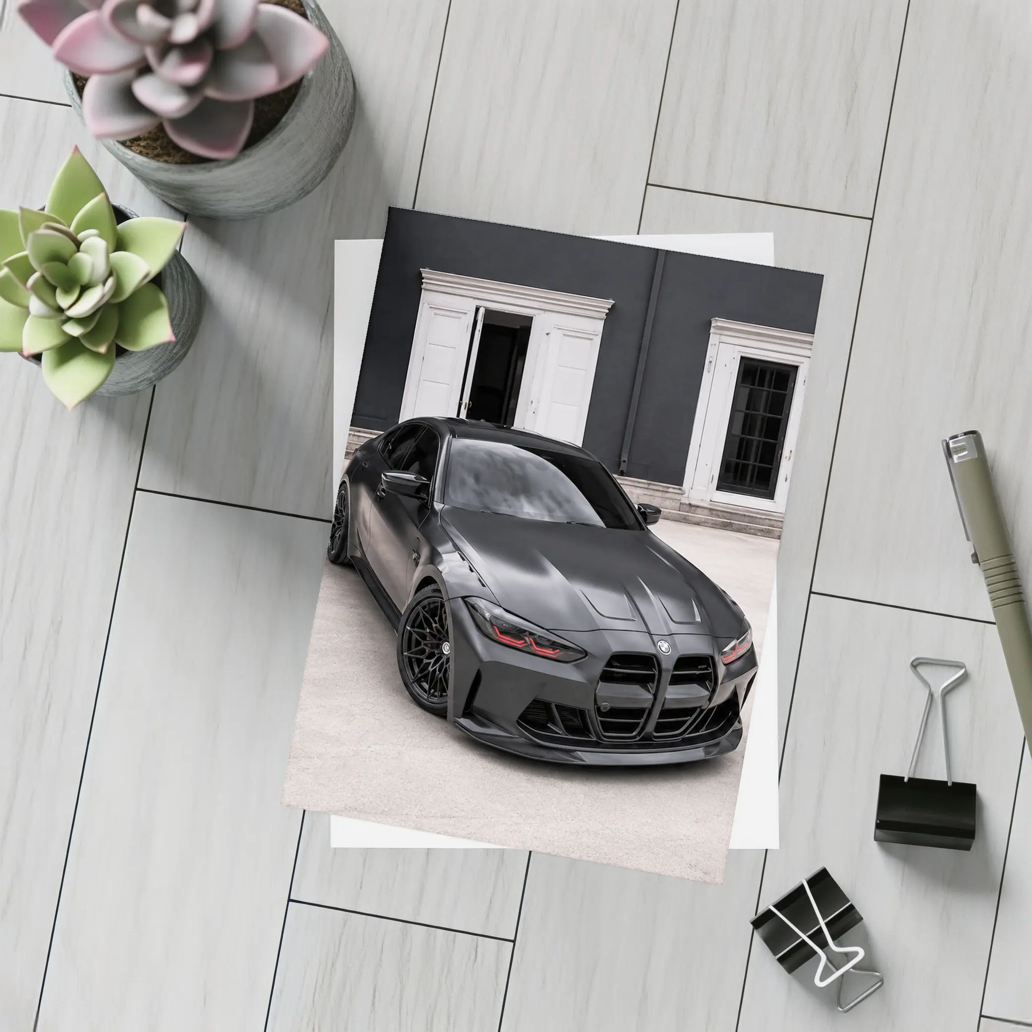 BMW M3 Black Devil Matte Dark Street – Postcards