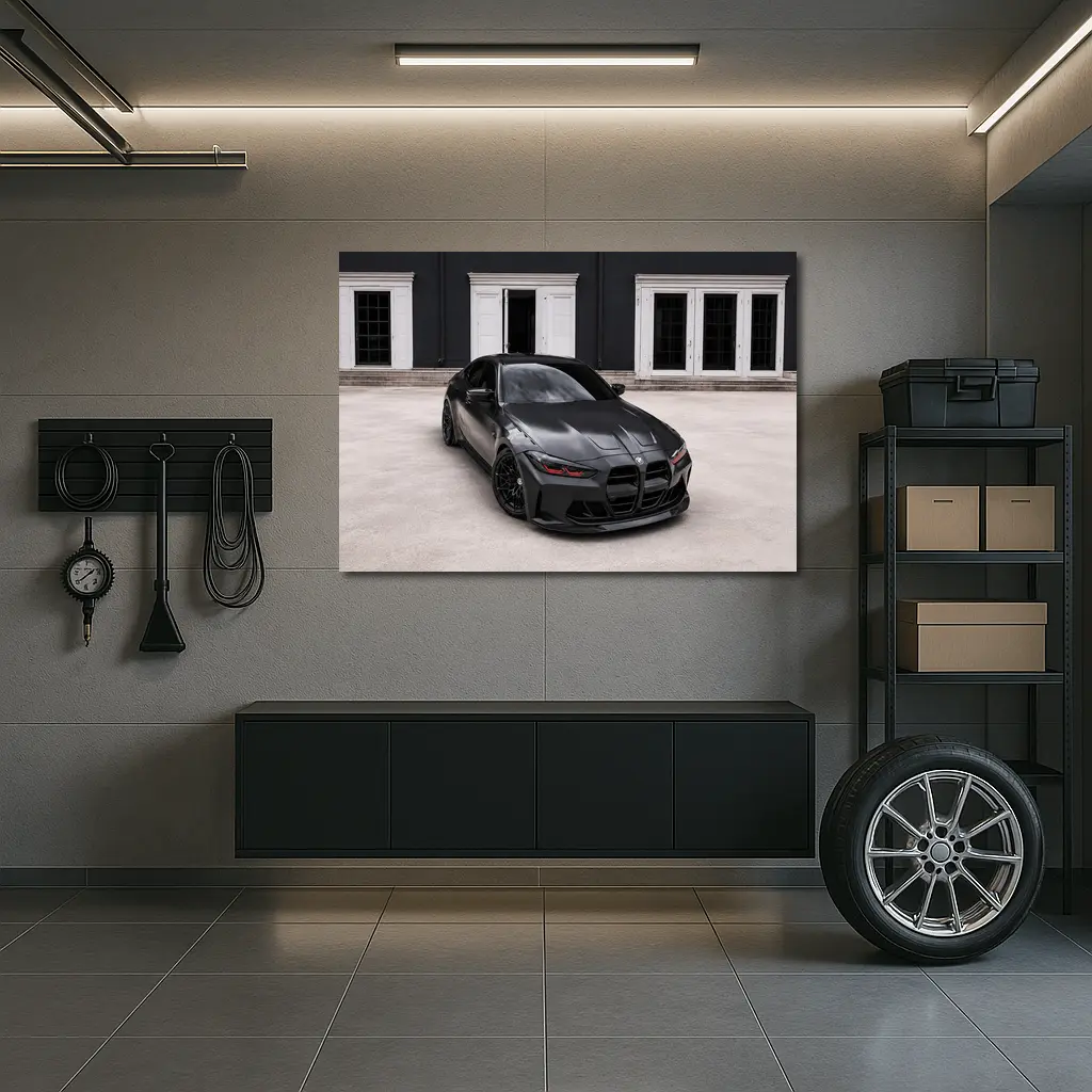 BMW M3 Black Devil Matte Dark Street – Wall Art
