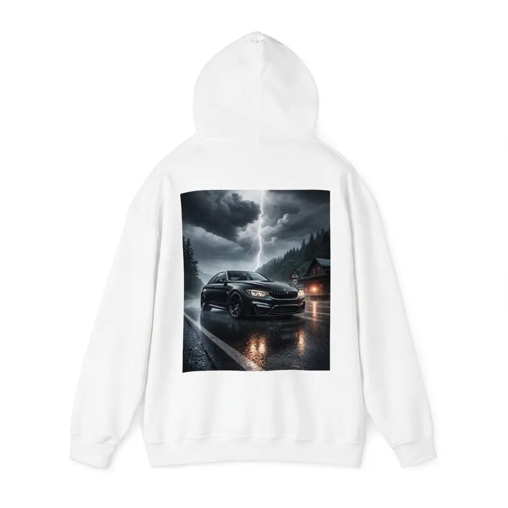 BMW M4 Black Rainy Storm Road – Hoodies